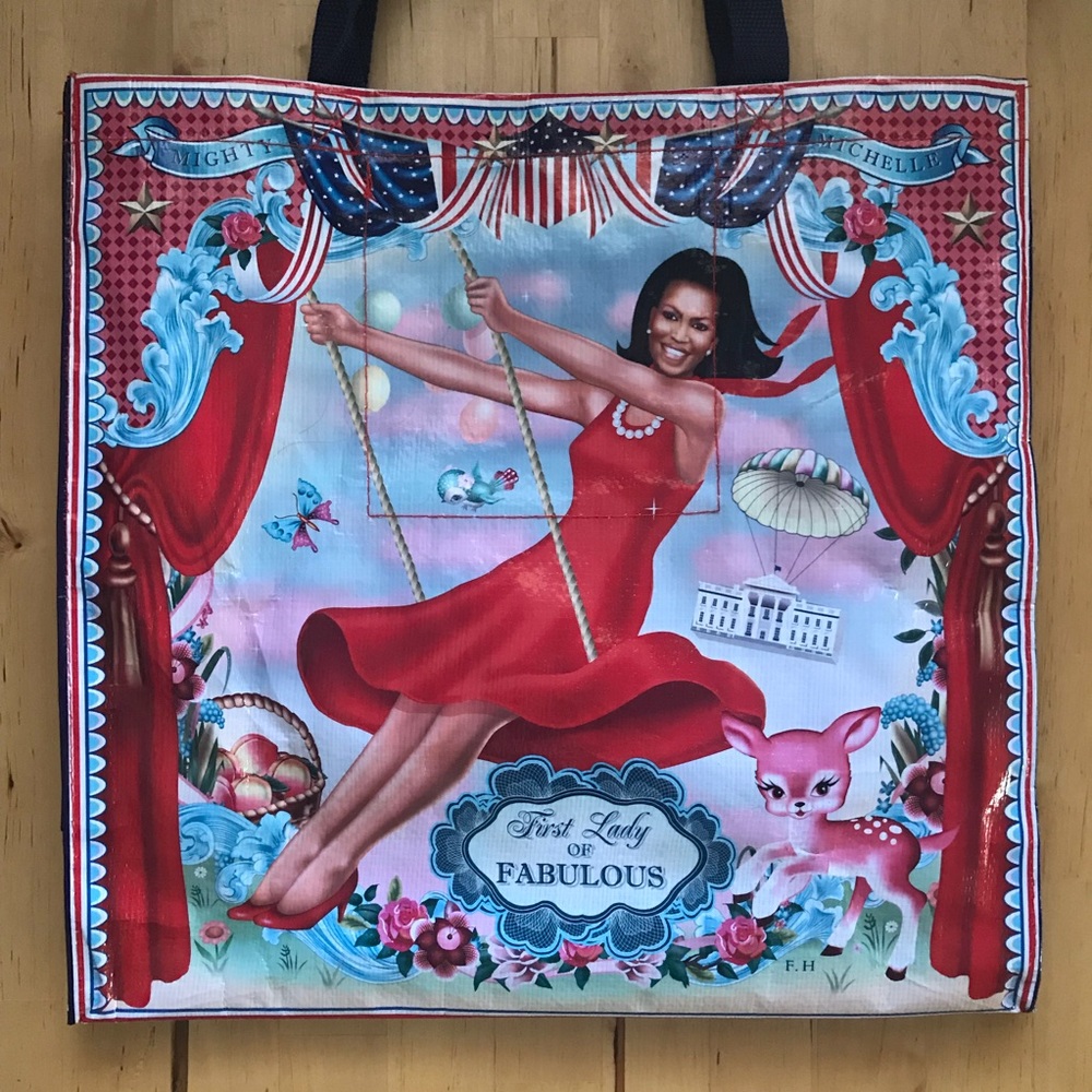 Blue Q Mighty Michelle Obama Shopper